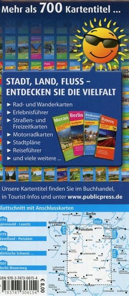 Produktbild: Teltow - Fl&auml;ming, K&ouml;nigs Wusterhausenm Luckenwalde - J&uuml;terbog 1:100 000