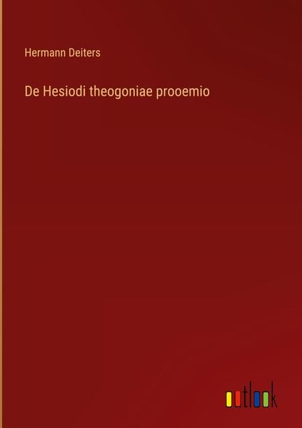 Produktbild: De Hesiodi theogoniae prooemio