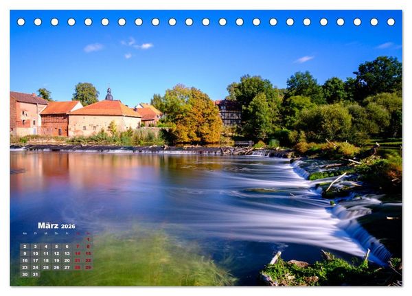 Produktbild: Die Werra in Hessen (Tischkalender 2026 DIN A5 quer), CALVENDO Monatskalender