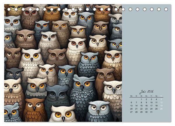 Produktbild: Tierisches Gewimmel (Tischkalender 2026 DIN A5 quer), CALVENDO Monatskalender