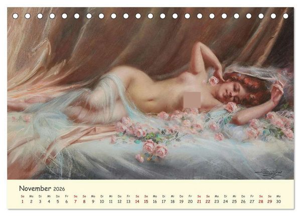Produktbild: Zeitlose Muse (Tischkalender 2026 DIN A5 quer), CALVENDO Monatskalender
