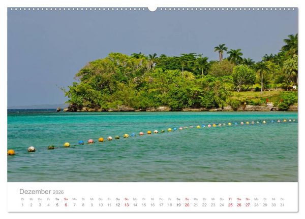 Produktbild: JAMAIKA Reggae, Rastafari und paradiesische Natur. (Wandkalender 2026 DIN A2 quer), CALVENDO Monatskalender