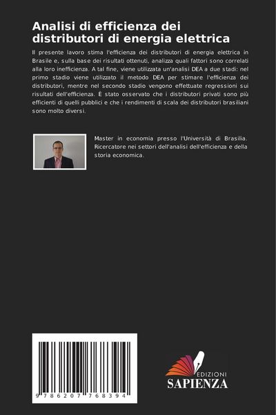 Produktbild: Analisi di efficienza dei distributori di energia elettrica