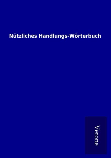 Nützliches Handlungs-Wörterbuch, Taschenbuch von , TP Verone Publishing