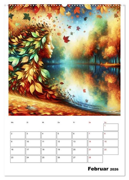 Produktbild: Bl&auml;tter - Visionen (hochwertiger Premium Wandkalender 2026 DIN A2 hoch), Kunstdruck in Hochglanz