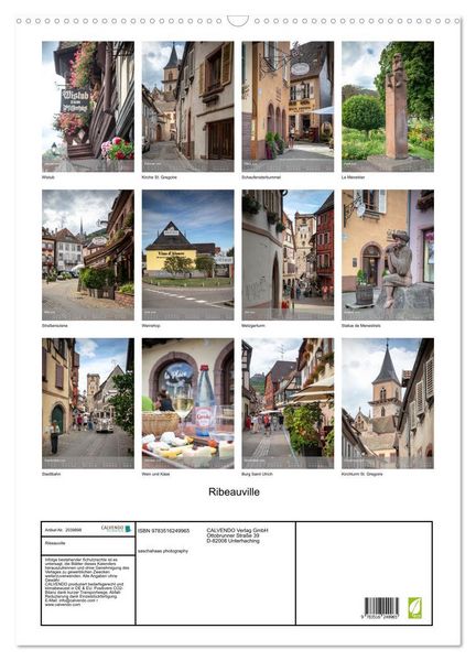 Produktbild: Ribeauville (Wandkalender 2026 DIN A2 hoch), CALVENDO Monatskalender