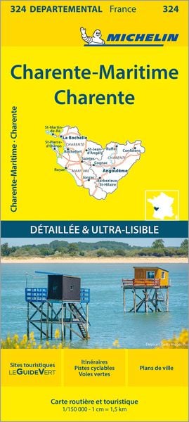 Michelin Charente, Karte von , Michelin, 9782067202269
