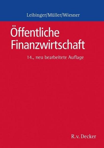 Produktbild: &Ouml;ffentliche Finanzwirtschaft