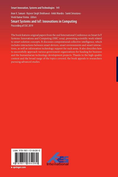 Produktbild: Smart Systems and IoT: Innovations in Computing