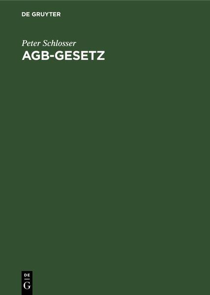Produktbild: AGB-Gesetz