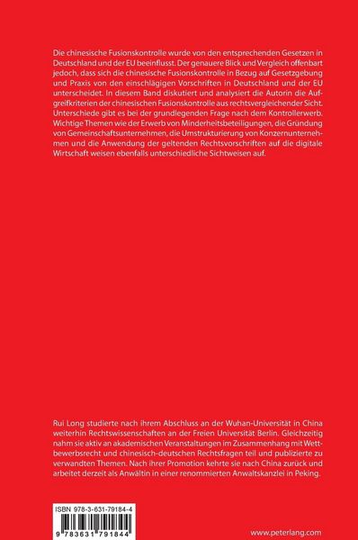 Produktbild: Die Aufgreifkriterien der chinesischen Fusionskontrolle