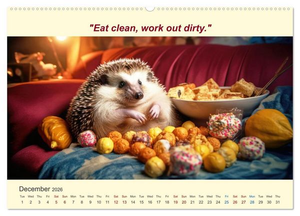 Produktbild: The funniest way to your dream figure (High Quality Premium Wall Calendar 2026 DIN A2 landscape),CALVENDO 12 Month Wall Calendar