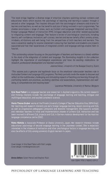 Produktbild: The Psychological Experience of Integrating Content and Language
