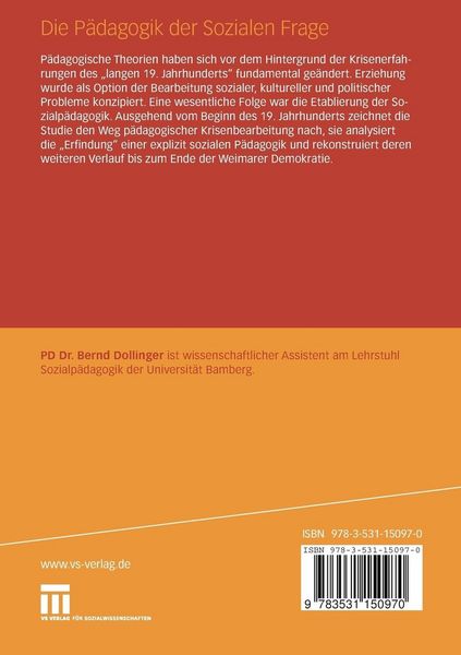Produktbild: Die P&auml;dagogik der Sozialen Frage