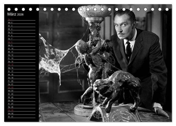 Produktbild: Kultfilme - schwarz-wei&szlig;e Klassiker (Tischkalender 2026 DIN A5 quer), CALVENDO Monatskalender