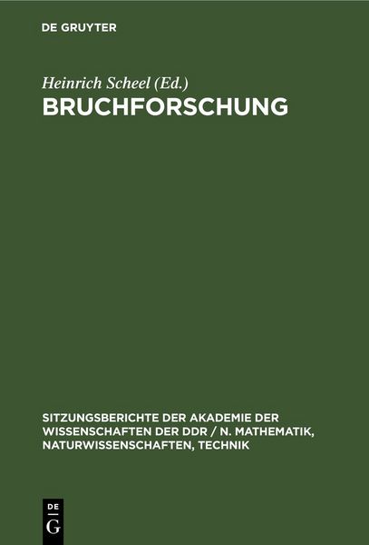 Produktbild: Bruchforschung