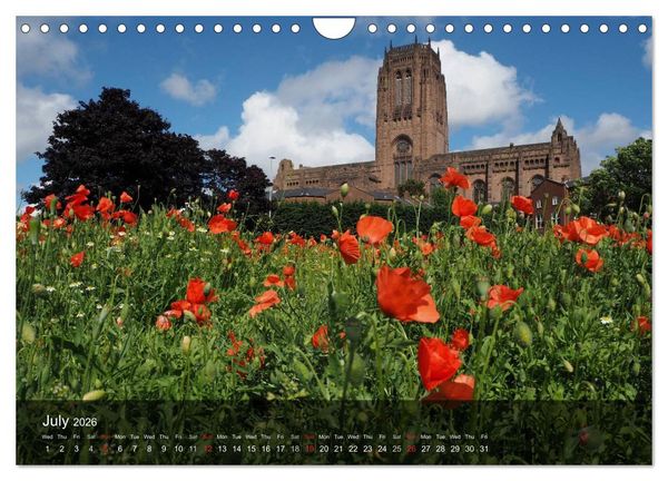 Produktbild: Liverpool - Water and Light (Wall Calendar 2026 DIN A4 landscape), CALVENDO 12 Month Wall Calendar