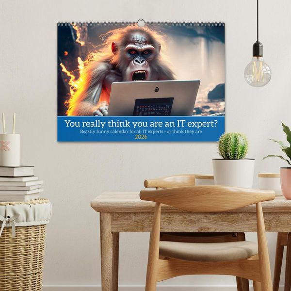 Produktbild: You really think you are an IT expert (Wall Calendar 2026 DIN A3 landscape), CALVENDO 12 Month Wall Calendar