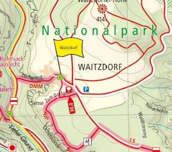 Produktbild: Malerweg Elbsandsteingebirge 1:25 000