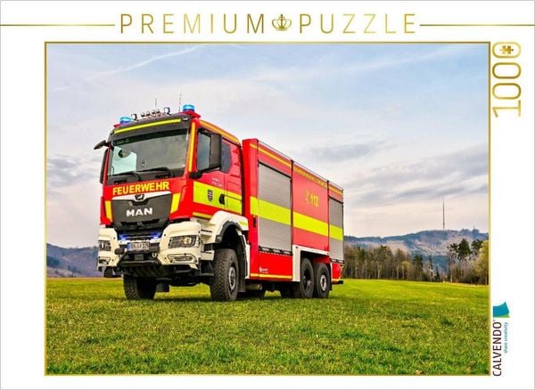 CALVENDO Puzzle Großtanklöschfahrzeug GTLF | 1000 Teile Lege-Größe 64x48cm Foto-Puzzle für glückliche Stunden