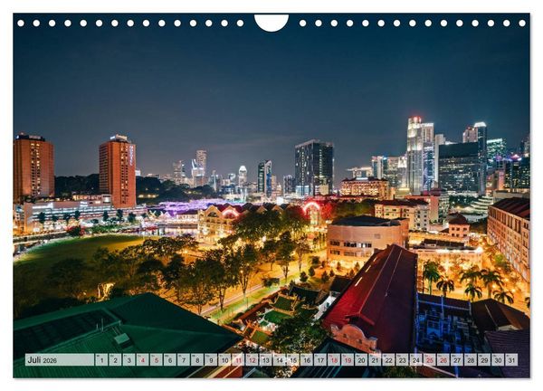 Produktbild: Singapur entdecken (Wandkalender 2026 DIN A4 quer), CALVENDO Monatskalender