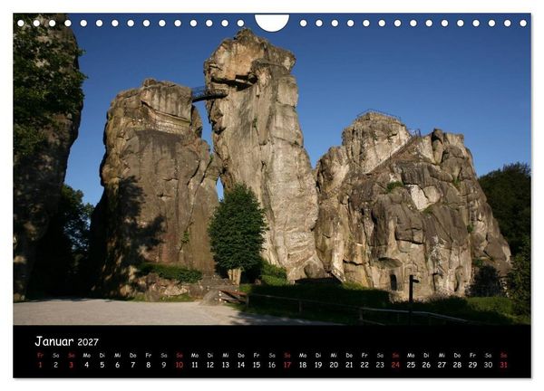 Produktbild: Die Externsteine (Wandkalender 2027 DIN A4 quer), CALVENDO Monatskalender