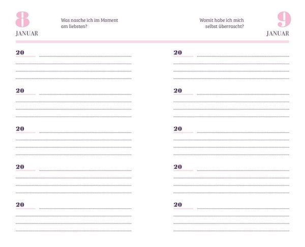 Produktbild: 5 Jahre - Mein Tagebuch mit 365 Fragen (Cherry Blossom)