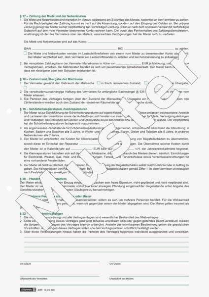 Produktbild: Brunnen Mietvertrag H&auml;user 5S