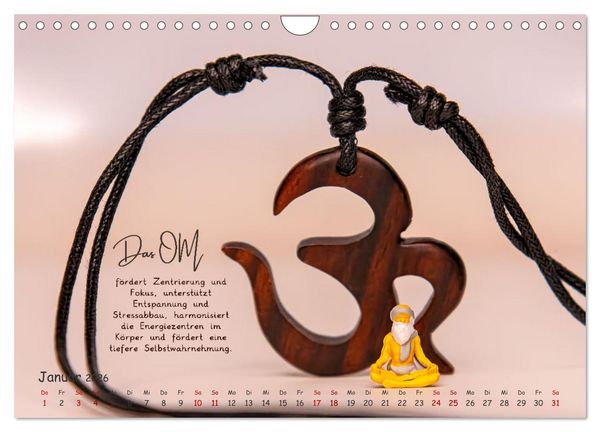 Produktbild: Yoga - Kleine Figur, gro&szlig;e Wirkung (Wandkalender 2026 DIN A4 quer), CALVENDO Monatskalender