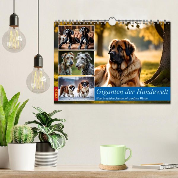 Produktbild: Giganten der Hundwelt (Wandkalender 2026 DIN A4 quer), CALVENDO Monatskalender