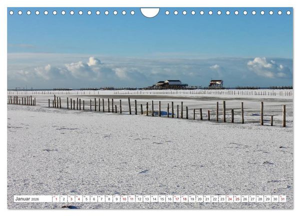 Produktbild: ST. PETER ORDING Strand und Meer (Wandkalender 2026 DIN A4 quer), CALVENDO Monatskalender