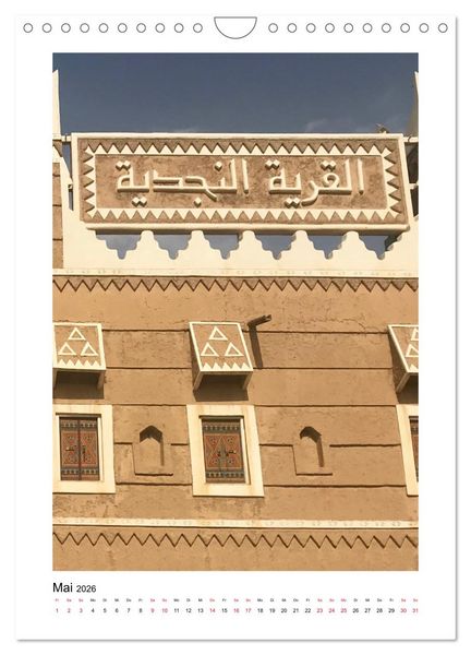 Produktbild: Wundersch&ouml;nes Saudi-Arabien Traditionen und Chancen im K&ouml;nigreich (Wandkalender 2026 DIN A4 hoch), CALVENDO Monatskalender