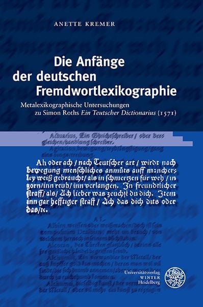 Produktbild: Die Anf&auml;nge der deutschen Fremdwortlexikographie