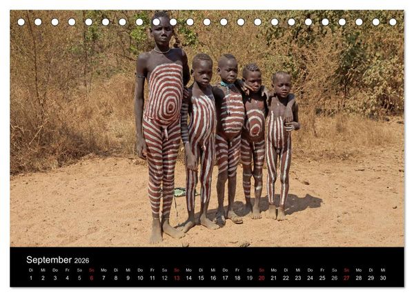 Produktbild: Landleben in &Auml;thiopien (Tischkalender 2026 DIN A5 quer), CALVENDO Monatskalender