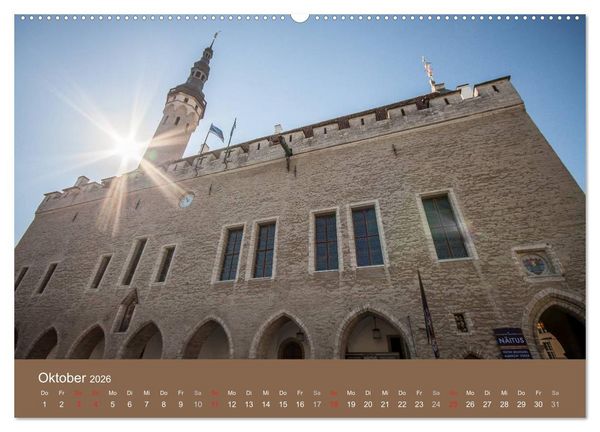 Produktbild: Tallinn - Streifzug durch die Altstadt (Wandkalender 2026 DIN A2 quer), CALVENDO Monatskalender
