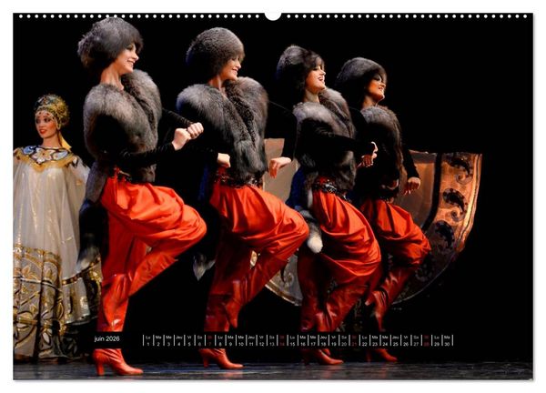 Produktbild: Danses de l'&acirc;me russe (Calendrier mural 2026 DIN A2 vertical) calendrier de bureau