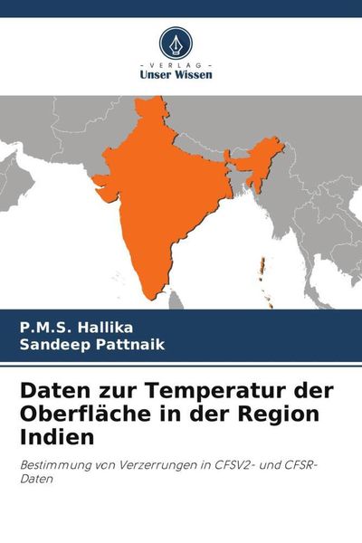 Produktbild: Daten zur Temperatur der Oberfl&auml;che in der Region Indien