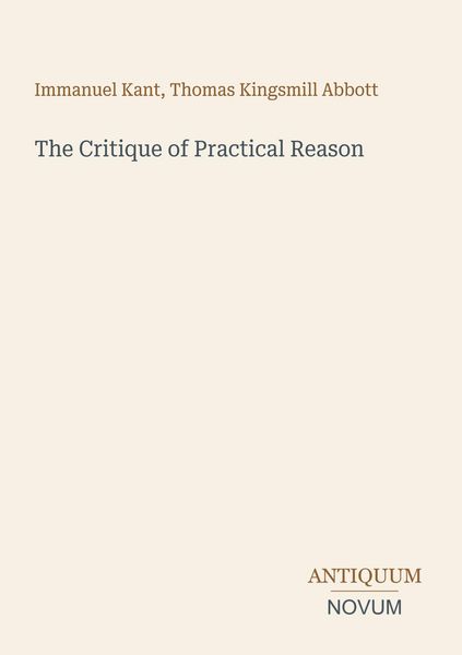 Produktbild: The Critique of Practical Reason