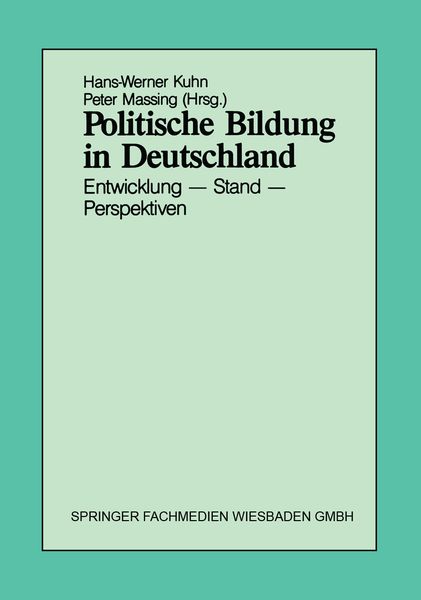 Produktbild: Politische Bildung in Deutschland