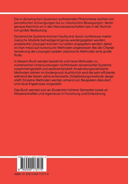 Produktbild: Numerische Untersuchung nichtlinearer dynamischer Systeme