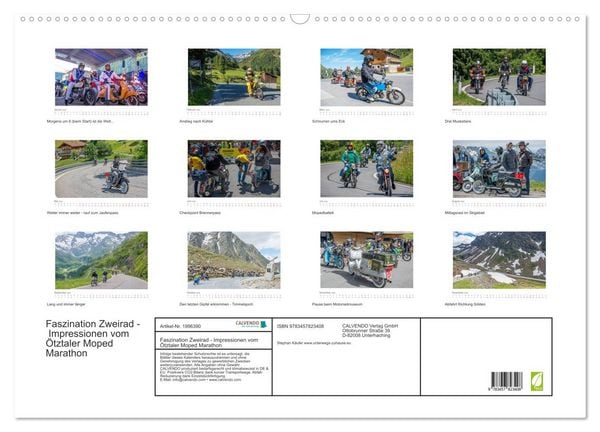 Produktbild: Faszination Zweirad - Impressionen vom &Ouml;tztaler Moped Marathon (Wandkalender 2026 DIN A2 quer), CALVENDO Monatskalender