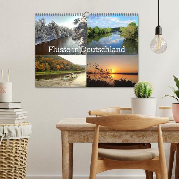 Produktbild: Fl&uuml;sse in Deutschland (Wandkalender 2026 DIN A3 quer), CALVENDO Monatskalender