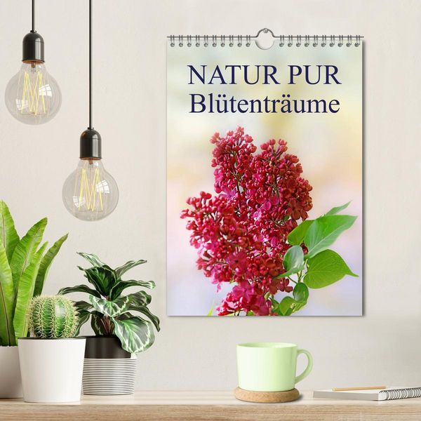 Produktbild: NATUR PUR Bl&uuml;tentr&auml;ume (Wandkalender 2026 DIN A4 hoch), CALVENDO Monatskalender