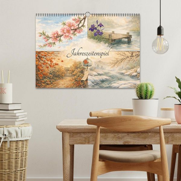 Produktbild: Jahreszeitenspiel (Wandkalender 2027 DIN A3 quer), CALVENDO Monatskalender