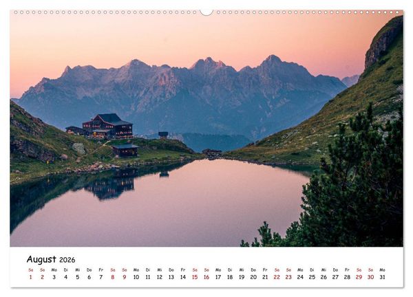 Produktbild: Sch&ouml;nste Berge der Alpen (Wandkalender 2026 DIN A2 quer), CALVENDO Monatskalender