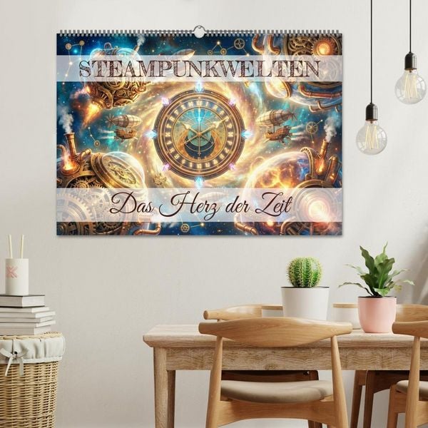 Produktbild: Steampunkwelten - Das Herz der Zeit (Wandkalender 2027 DIN A2 quer), CALVENDO Monatskalender