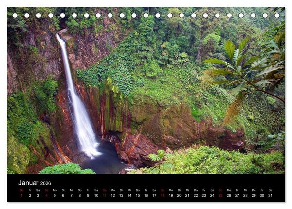 Produktbild: Costa Rica - Regenwald und Vulkane (Tischkalender 2026 DIN A5 quer), CALVENDO Monatskalender