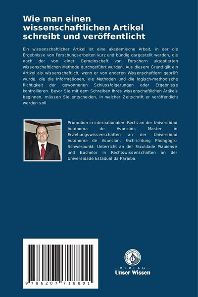 Produktbild: Wie man einen wissenschaftlichen Artikel schreibt und ver&ouml;ffentlicht