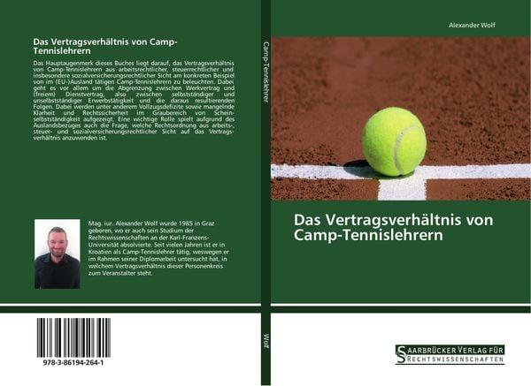 Produktbild: Das Vertragsverh&auml;ltnis von Camp-Tennislehrern