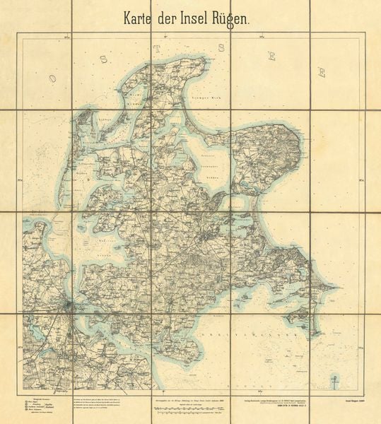 Produktbild: Historische Karten: Die Insel R&uuml;gen 1889/1900 (gerollt)